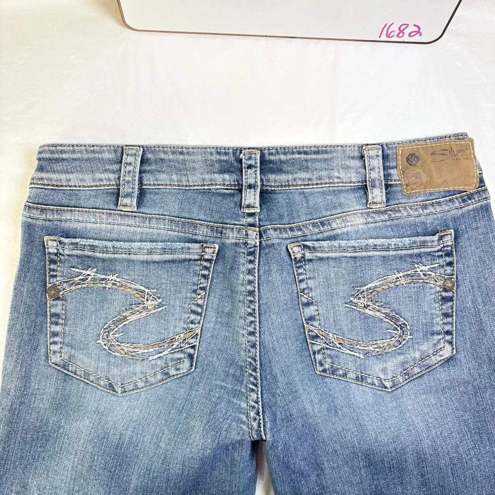 Silver Jeans Co Aiko Bootcut Womens Medium Wash‎ Blue Denim Jeans Y2K Low Rise
